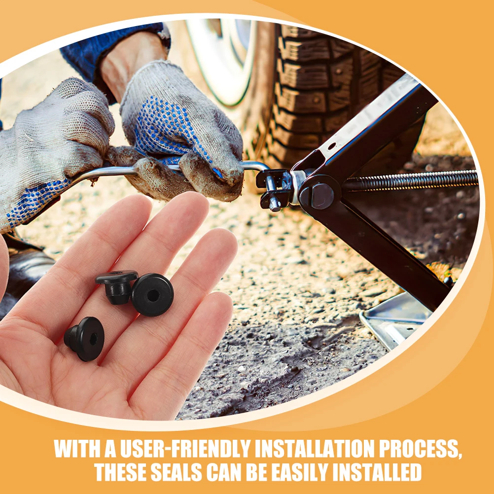 

20pcs for Hydraulic Filler Bung Rubber Plugs Round Floor Bottle Jack Oil Reservoir Plug Sealing Solution Leak