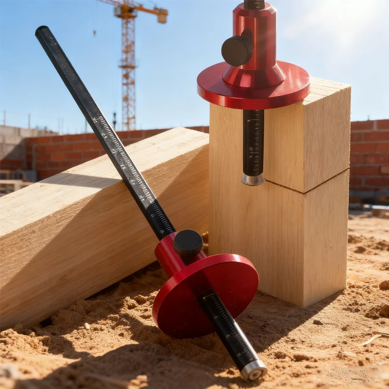

Wheel Marking Gauge - Woodworking Scriber - Wood Marking Tools With Inch & MM Scale - Parallel Line Drawing Mortise Measuring /*