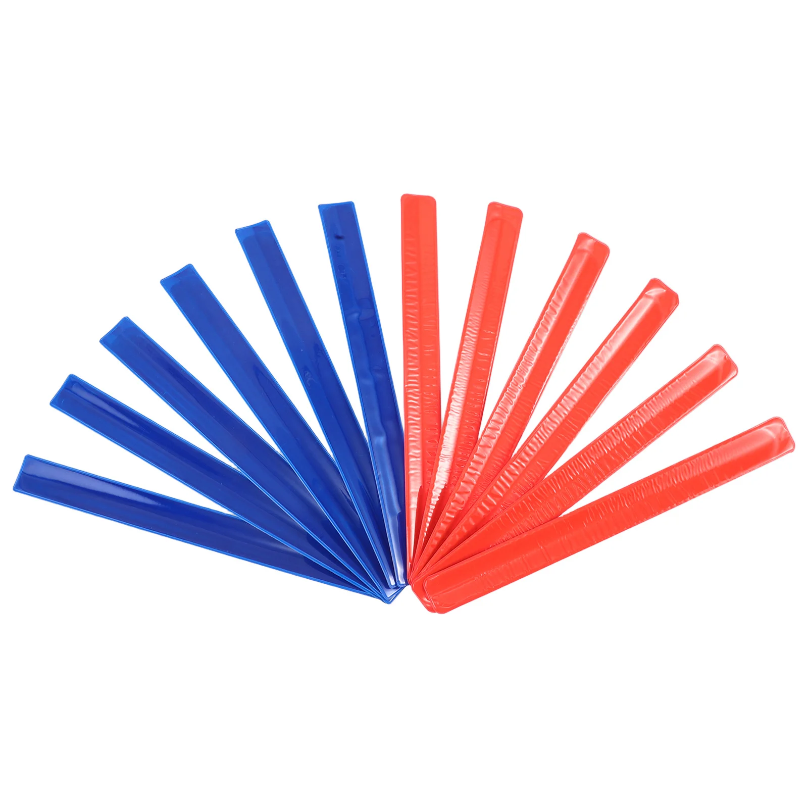 

12Pcs Reflective Slap Bracelets High Visibility Safety Bands Night Running Cycling Wristbands Children Adults Reflective Straps