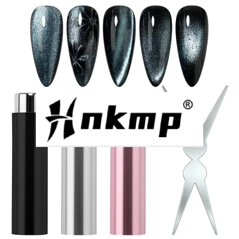 Double-head French Nail Art Magnet Set 3D Strong Cat Eye Magnet Nail Art Gel Polish DIY V-Shaped Effect Manicure Magnetic Tool