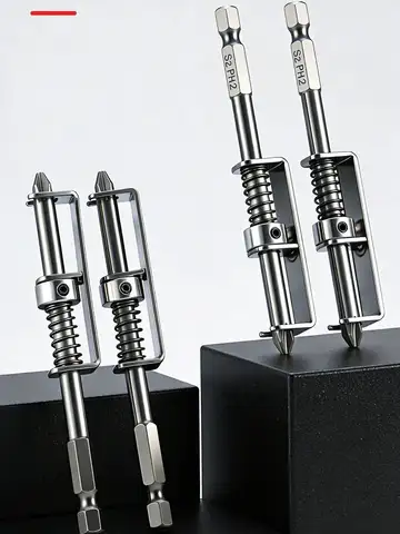 Spring-Loaded Screw Holder Drill Bit Anti-Drop Screwdriver Bit Fixing Clamp Set Screw Holder Drill Bit Phillips Screwdriver Bit