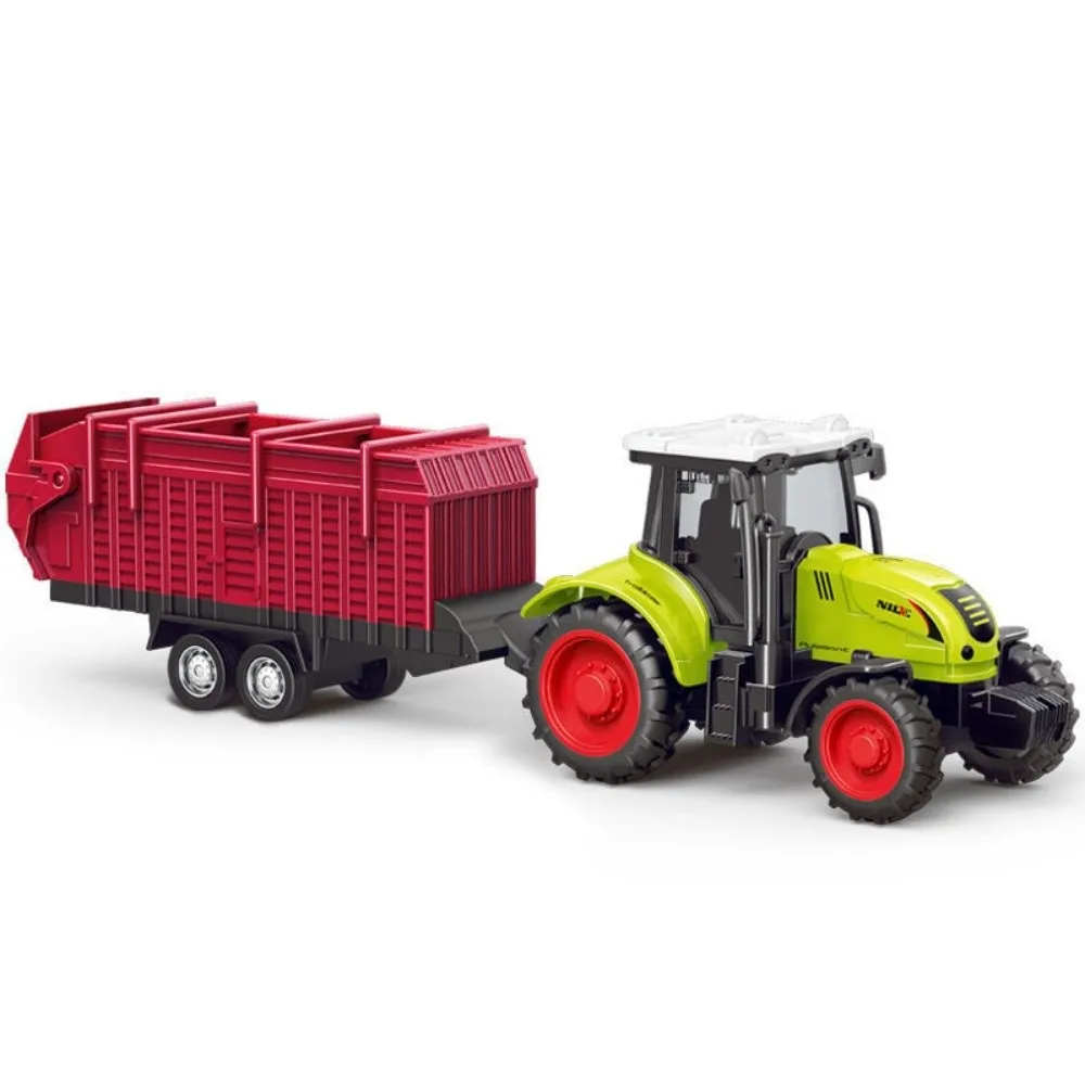 New Simulation Inertia Car Plastic Transport Pulverizer Model Farm Tractor Truck Tractor Children Toy