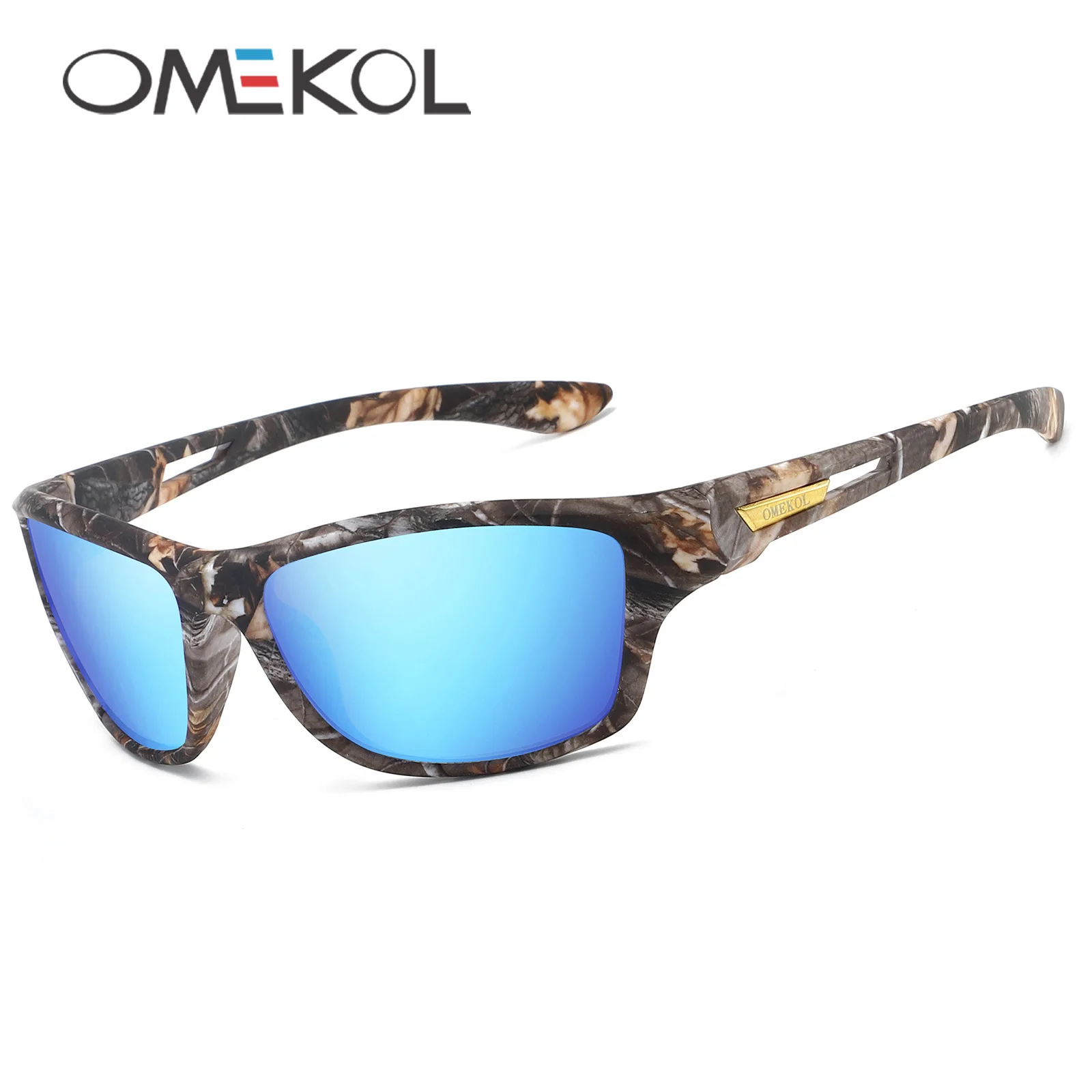 OMEKOL nowe stylowe okulary przeciwsłoneczne na rower mężczyźni kobiety Softball UV400 piesze wycieczki okulary do biegania gogle zewnętrzne