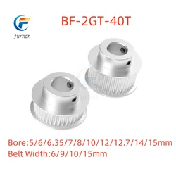 Gt2 40T Timing Pulley Belt  Bore5~15mm for Width 6/10/15mm GT2 Synchronous Belt 3D Printer CNC Parts  BF Type Pitch 2mm Polea