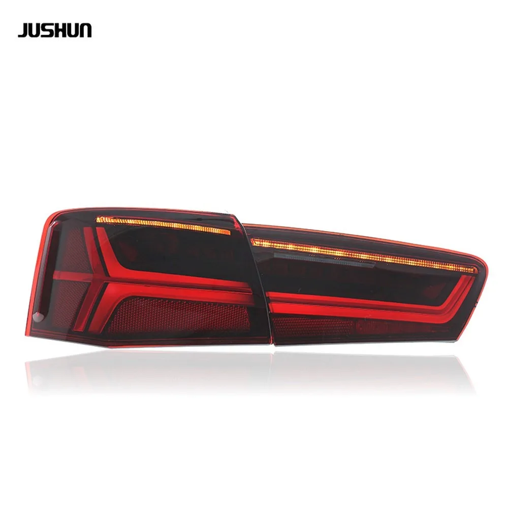 For 12-15 for Audi A6 Tail Light Assembly Upgrade to 18 Style LED Sequential Turn Signal DRL