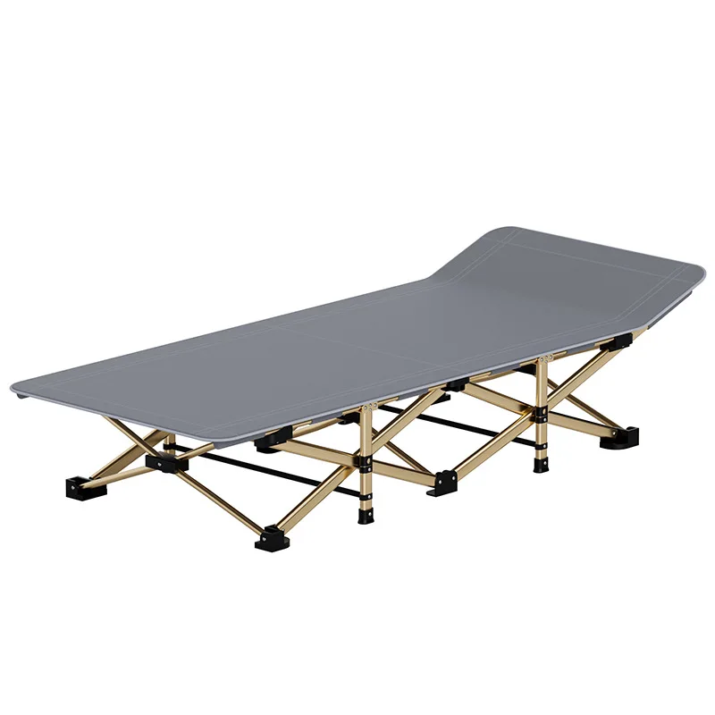 

Кемпинговая кровать на открытом воздухе, простая раскладная кровать, кровать для сопровождения, одноместная офисная кровать для обеденного перерыва, уличная походная кровать