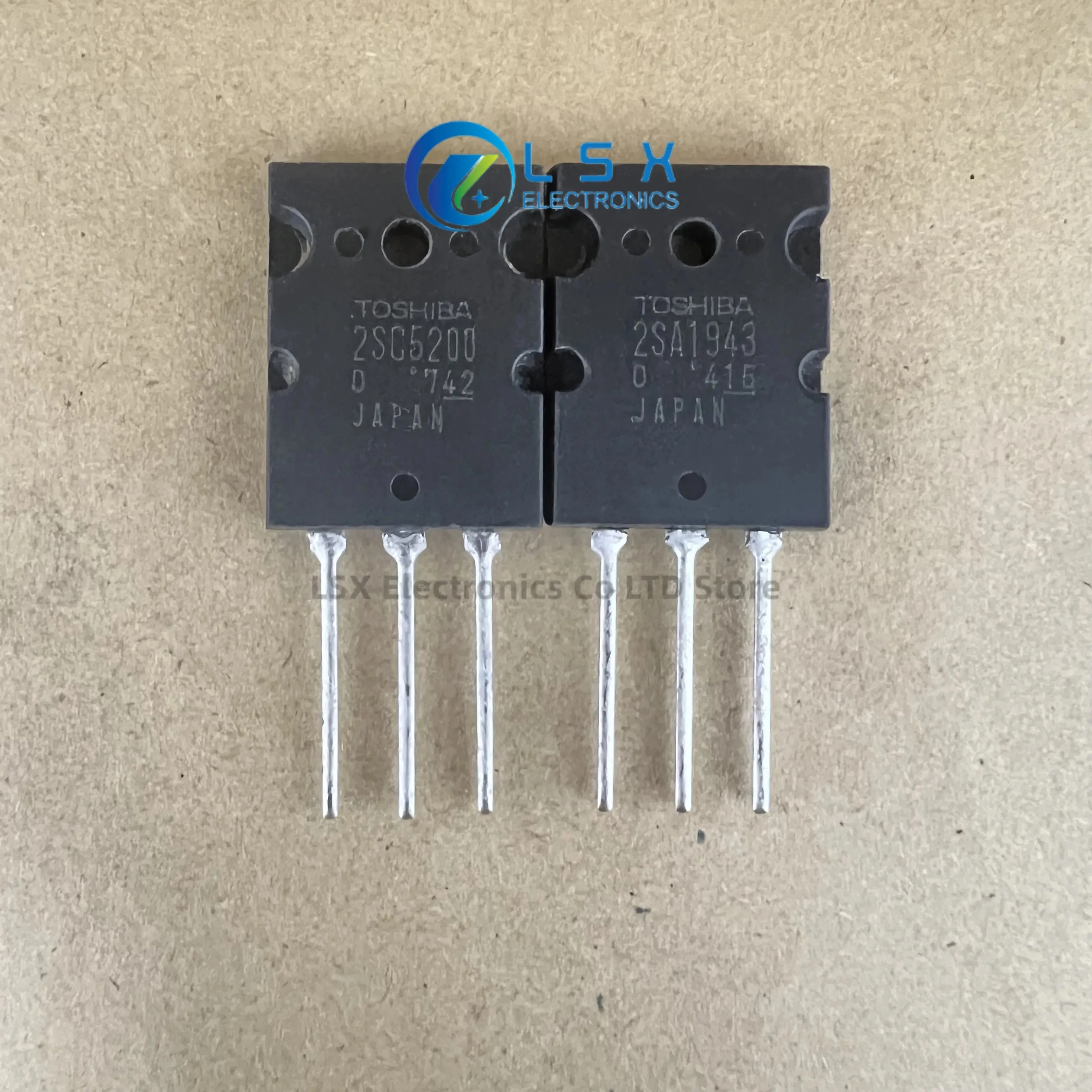 10PCS/5pairs/10pairs Japan TTA1943 TTC5200 2SA1943 2SC5200 TO-3PL  Japan amplifier transistor 230V 15A 100% Real Original