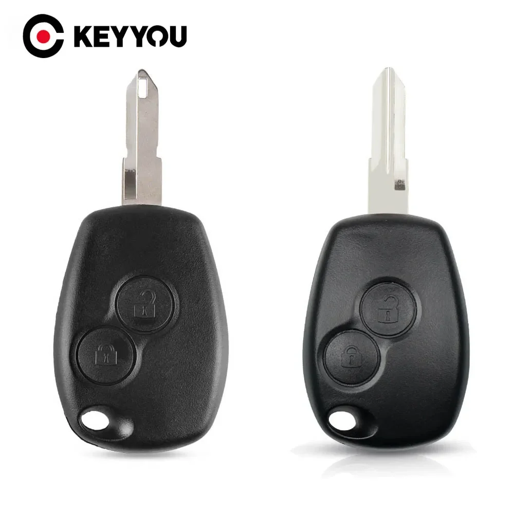 

KEYYOU 2 Button Remote Car Key Case Shell For Renault Megane Modus Espace Laguna Duster Logan Clio Kango