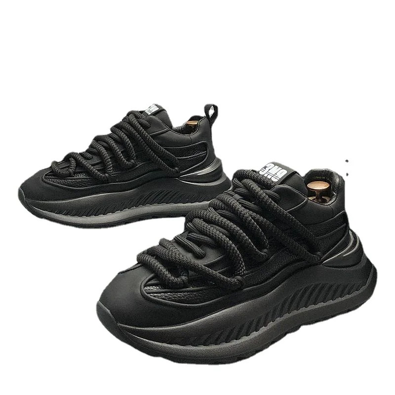 2024 New Men\'s Popular Fashion Height Increasing Spring Platform Casual Sports Clunky Shoes