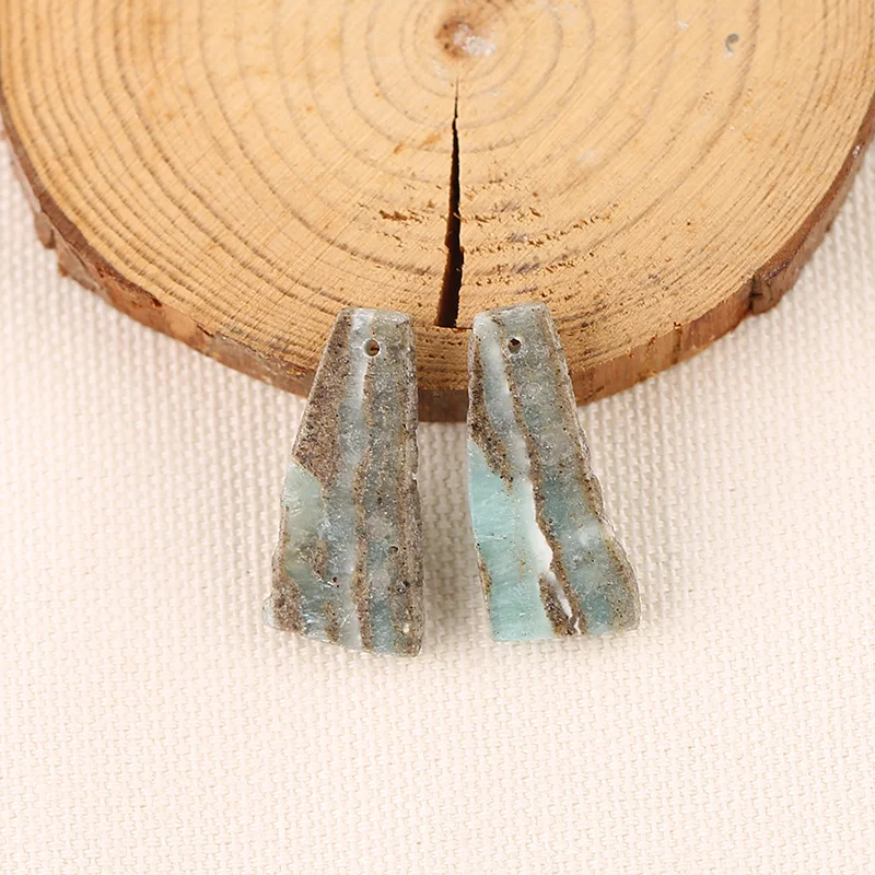 

B&F Amazonite Earring Beads for Jewelry Making, Handmade Natural stones beads, Stones for jewelry Making Supplies