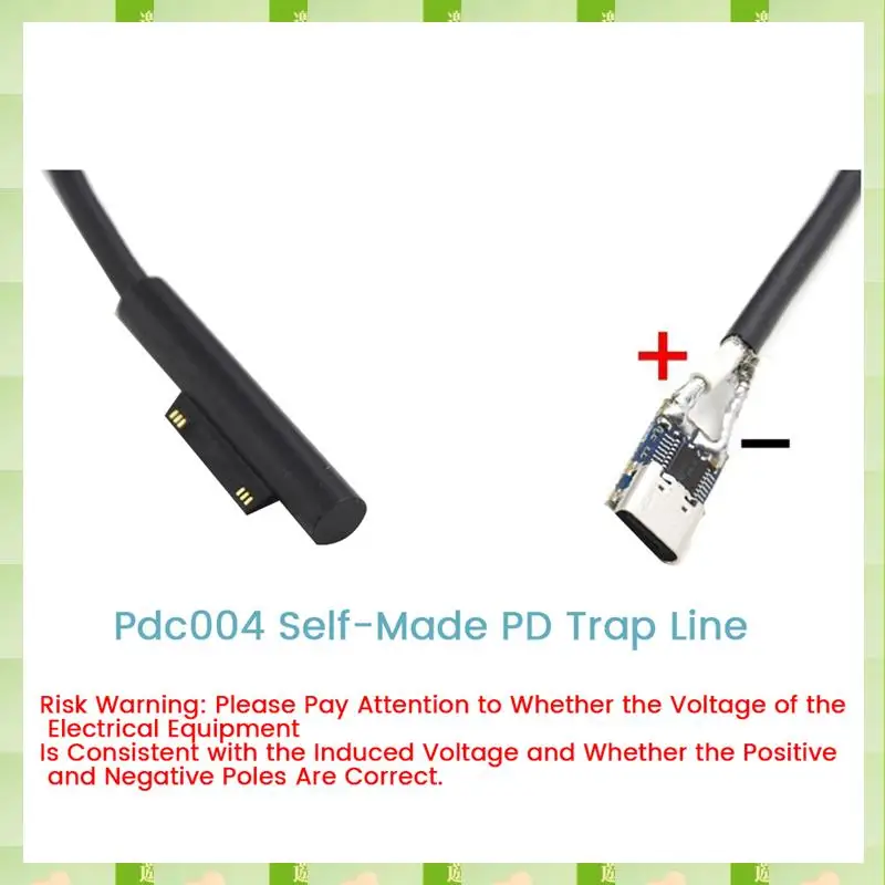 2025 1 Stück PDC004-PD Decoy-Modul PD23.0 auf DC DC-Trigger-Verlängerungskabel Typ C PD Decoy (12 V), 1 Stück PDC004-PD Decoy-Modul