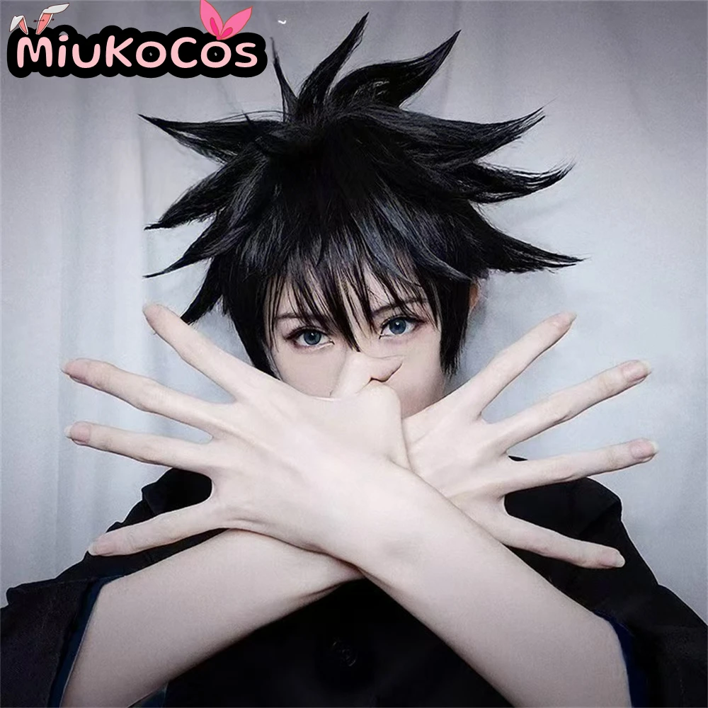

В НАЛИЧИИ Fushiguro Megumi Косплей Парик MiukoCosplay Аниме Дзюдзюцу Кайсен Косплей