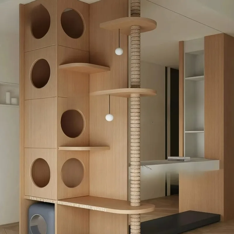 occupy an area balcony nest cabinet  tree cat climbing frame staircase pet house Tongtianzhu climbing frame