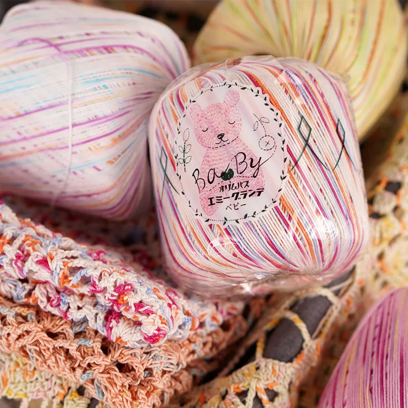 

High End Dyed Pure Cotton Lace Thread, DIY Shawl Jacket, Fine Thread Sweater Crochet Thread, High-quality Knitted Yarn, 50g/300m
