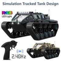 JJRC C8812 RC Car Full Scale Tracked Tank Simulation Model Toy RC Car Model Drift Remote Control Car Off-Road Vehicle Boy Gift