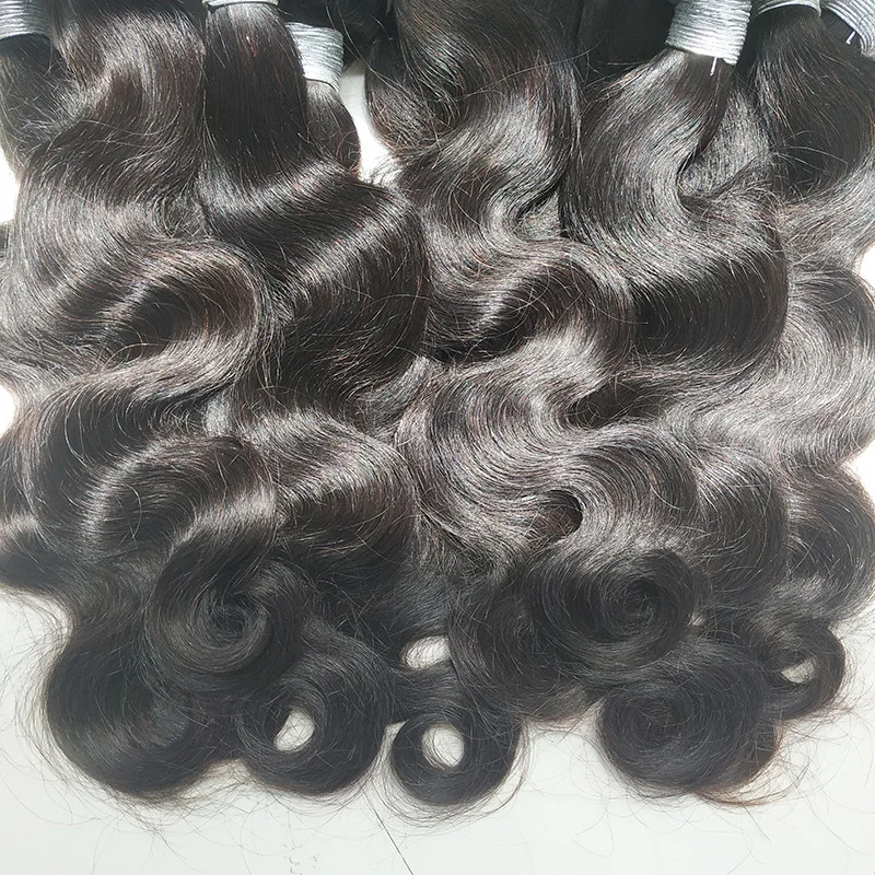 1/2/3PCS 12A Grade Body Wave Human Hair Bundles Double Weft Hair Extension 100g/PC Natural Color Brazilian Virgin Hair Full End