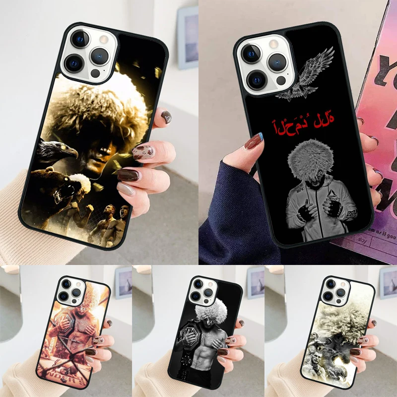 khabib nurmagomedov phone case Cover For iPhone 14 15 16 Pro Max SE 2020 coque For apple 11 12 13 Pro Max Mini 7 8 Plus