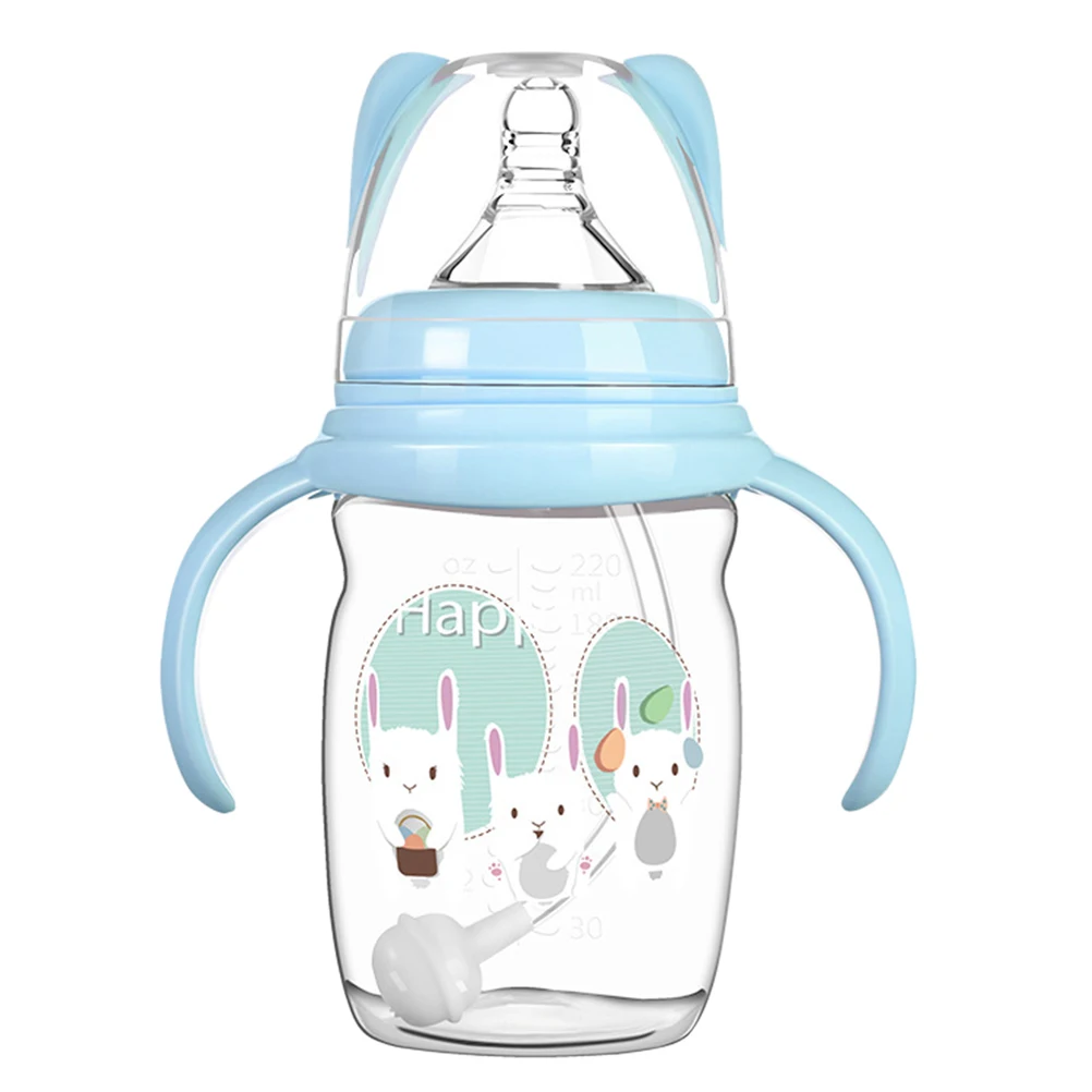 

Anti-bloating Straw for Newborn Babies Toddler Sippy Cup Infant Feeding Portable Silica Gel with