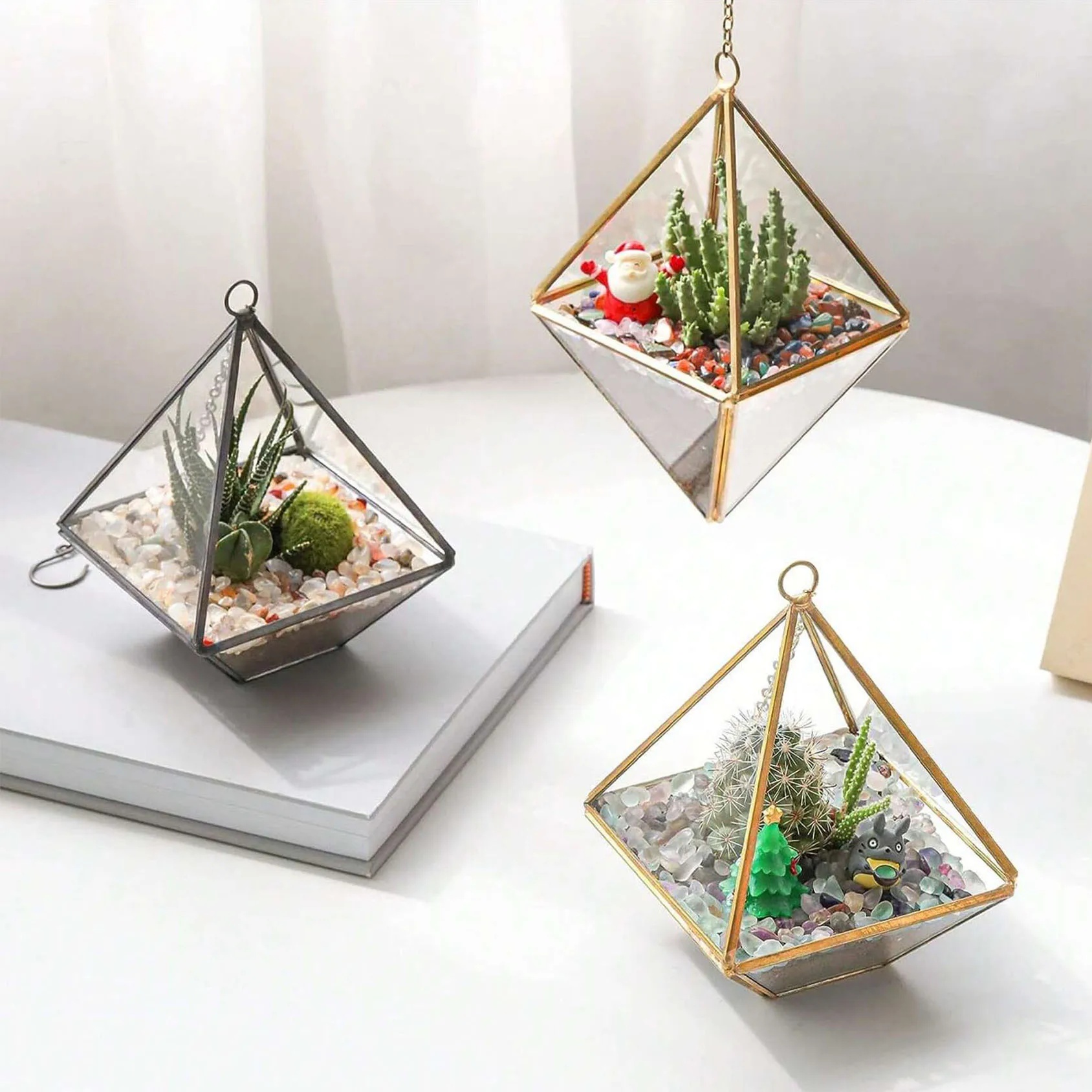 Crystal Chips Stone Crushed Quartz Glass  - Fluorite Tumbled Gravel Small Decorative Pebbles Bulk,Vases Filler, Succulent Plants view 5