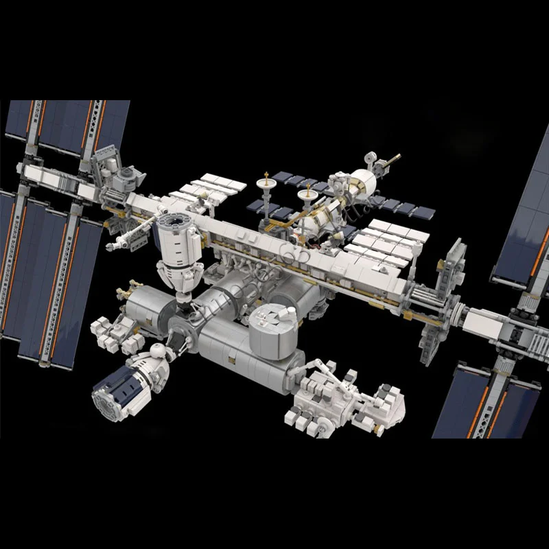 4642 Elementy MOC Seria Star Battle Stacja Kosmiczna Klocki Konstrukcyjne Kreatywne Klocki Architektoniczne Model Zestaw do Samodzielnego Montażu dla Dzieci Prezent