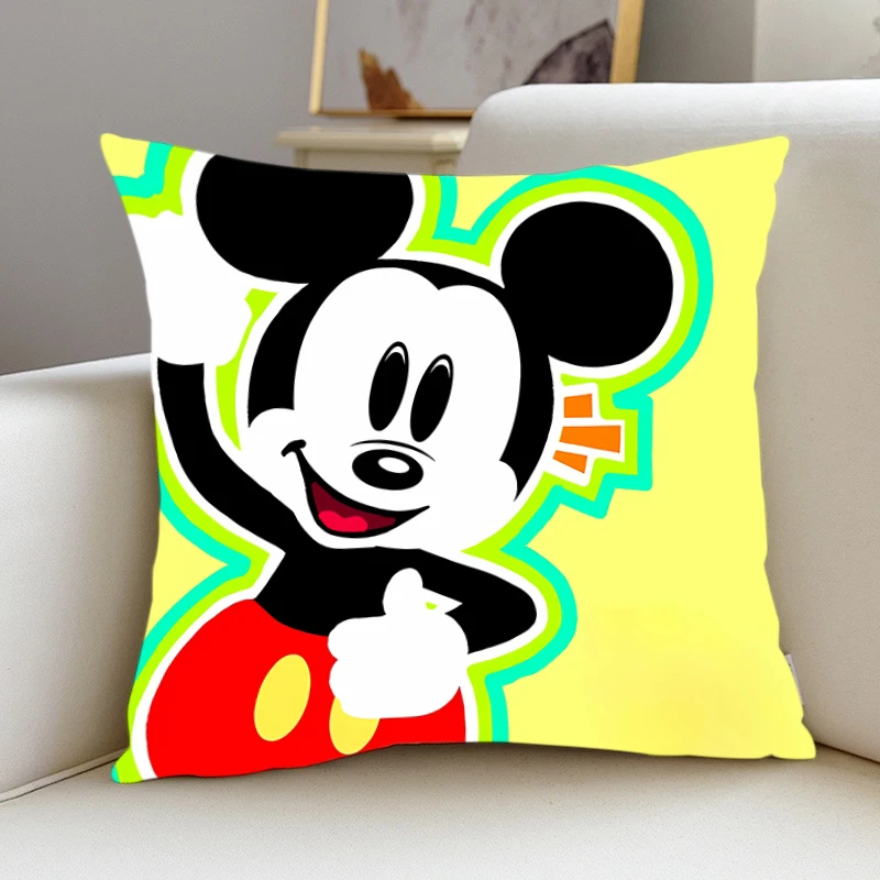 

Pillow Cover Mickey Birthday Wedding Gifts 50x50 Cushions Covers Dakimakura Throw Pillows iving room Pillowcase Cute Home Decor