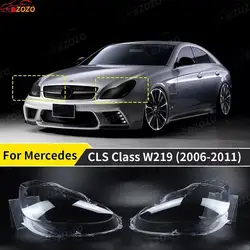 For Mercedes Benz W219 CLS Class 2006 2007 2008 2009 Car Headlight Lens cover cap Headlamp Shade Head Lamp headlight lamp cover