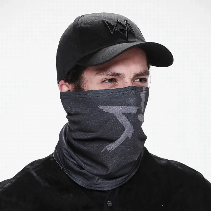 

2025 Wholesale Watch Dogs Face Mask Cap Aiden Pearce Costume Hat Cosplay Baseball Caps