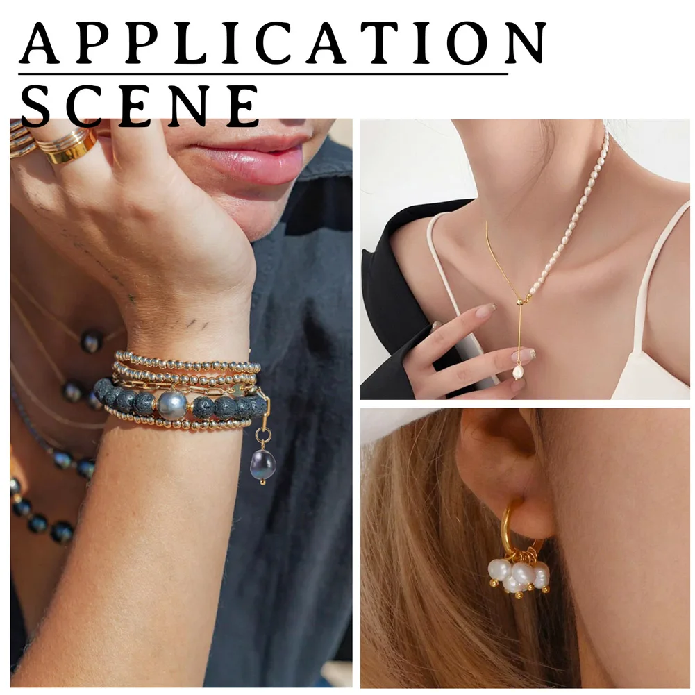 30Pcs Natural Cultured Freshwater Pearl Pendants Potato Shape Charms Mixed Color for Women Bracelet Necklace Jewelry Making DIY