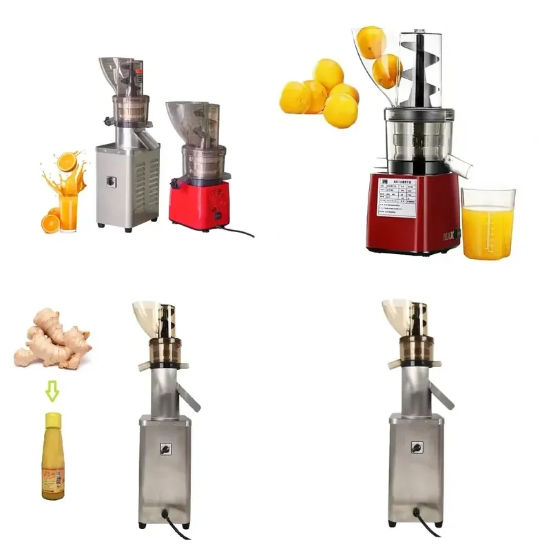 Commercial Multi-Function Double Gear Spiral Slow Juicer for Apples, Ginger, and All Types of Fruits