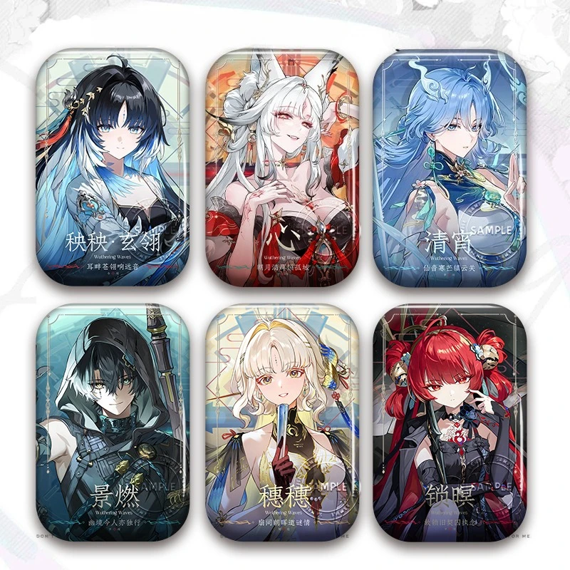 

Wuthering Waves Game Peripherals Yangyang: Xuanling Figure Badge Suoming Figurine Pin Jingran Decoration Collection Toys Gifts