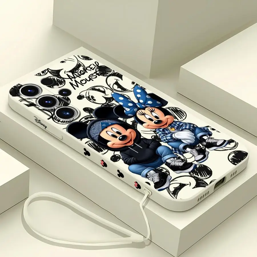 Disney Mickey Minnie Mouse Cool Phone Case for Samsung Galaxy S22 S23 Ultra 5G S20 FE S21 Plus S24 Ultra S21 Silicone Cover