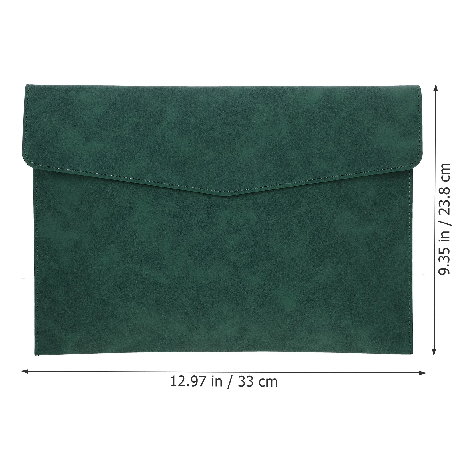 

Faux File Bag Portable Document Organizer Button Closure Pouch For Cards Storage File Folder For Office