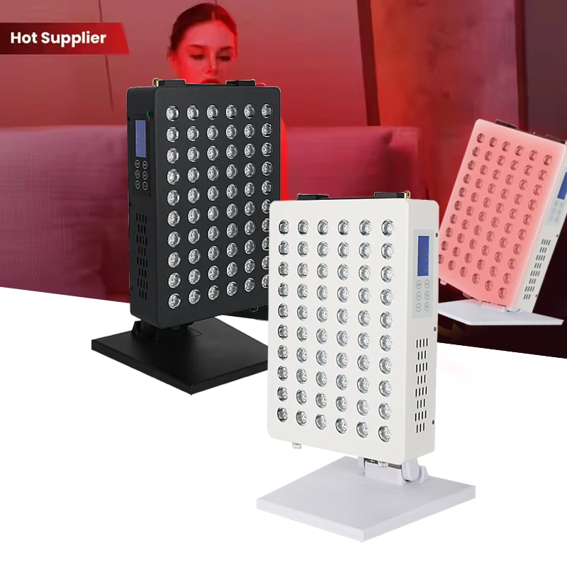 Updated Dual Chips 660nm 850nmLed Light Therapy Machine Led Face Infrared Light  Desktop Panel Red Light Therapy for Skin Care