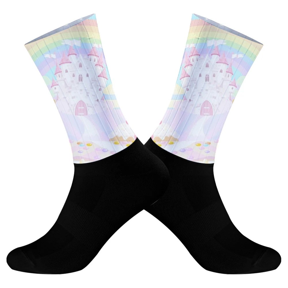 Compression Athletic Crew Socks para homens e mulheres, Dia das Bruxas, Caminhadas, Equitação, Bicicleta, Treino, Escalada, Esportes, Ciclismo, Corrida, Novo