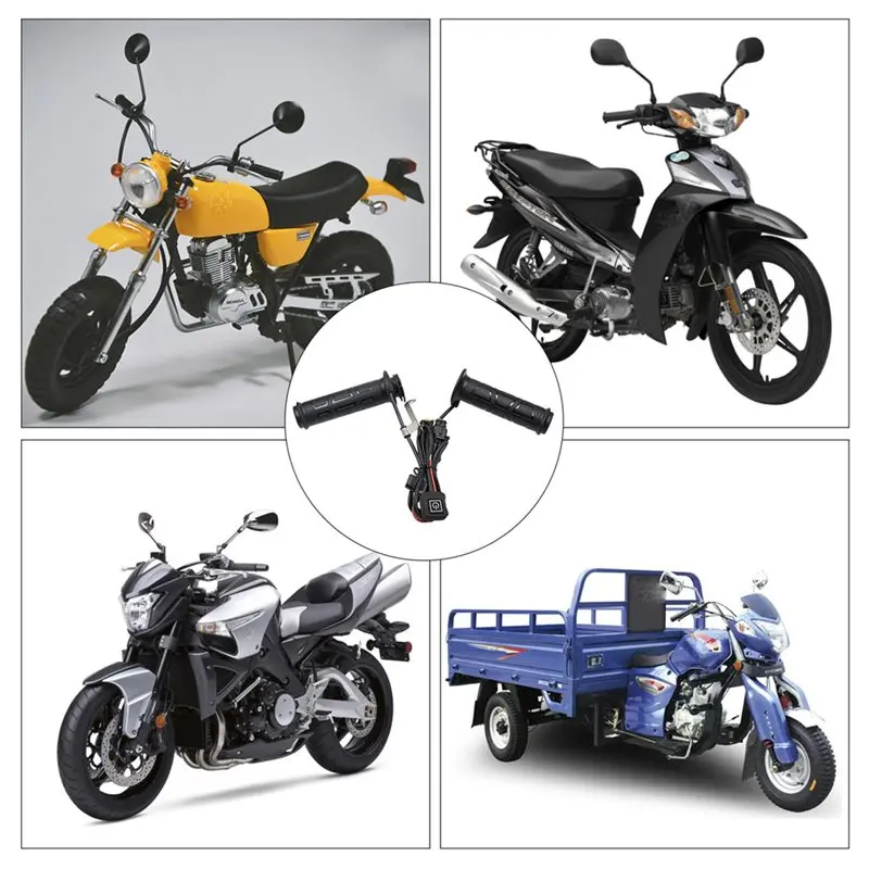 Winter Heating Handle Adjustable Hot Grip Handle Motorcycle Heated Handlebars Electric Heating Handle-ABQA