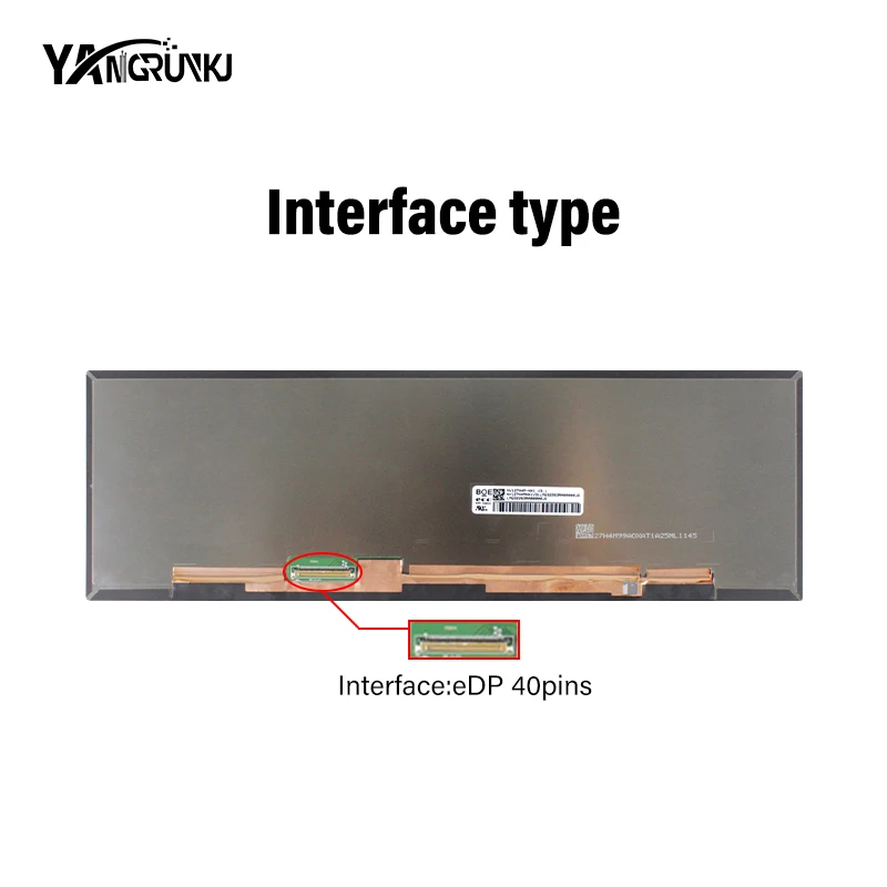 12.7 Inch 3K Long Strip Bar IPS Screen 2880*864  LCD Display HDMI-compatible Phone TYPE-C control board for Raspberry Pi