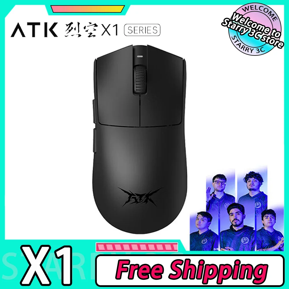 

ATK Blazing Sky X1 Mouse Three Modes Wireless 8K Low Latency Lightweight FPS Liekong E-sports Gaming Mouse Pc Gamer Accessories