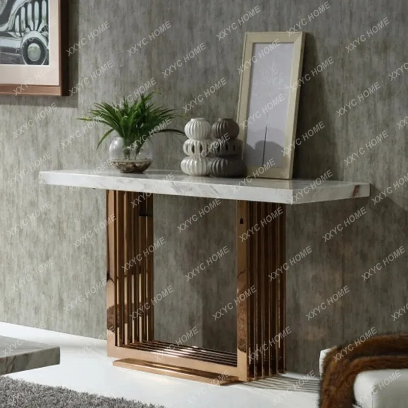 XXPostmodern Light Luxury Wall-mounted Hallway Entrance Cabinet Modern Minimalist Entrance Table End View Table
