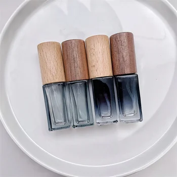 5ml10ml şeffaf cam parfüm şişesi Mini taşınabilir parfüm uçucu boş konteynerler Atomizer için seyahat