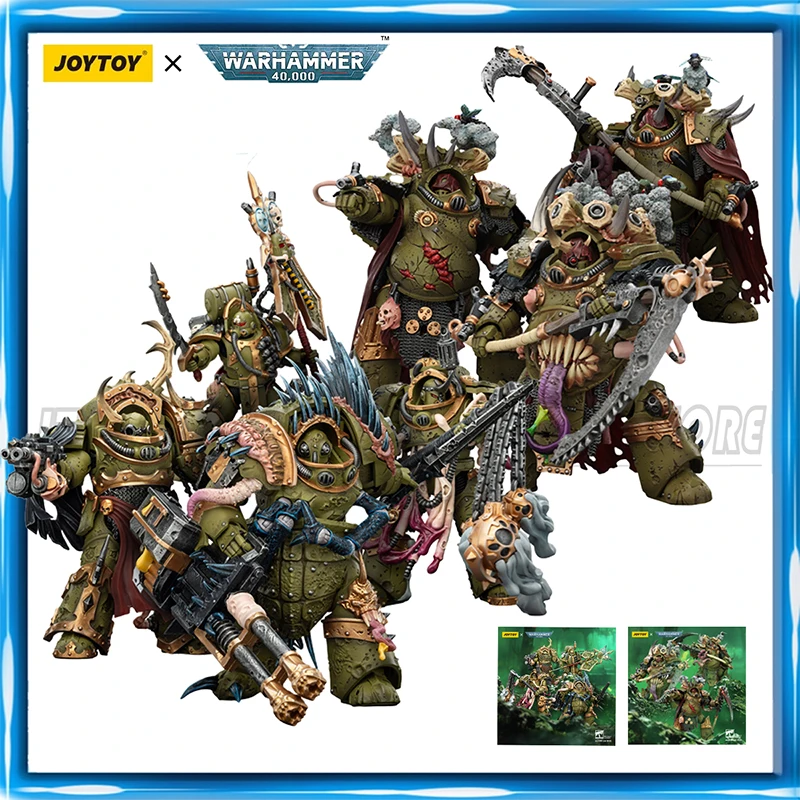 

JOYTOY Warhammer 40K 1/18 Action Figure Death Guard Deathshroud Terminator Blightlord Terminator Icon bearer figures Toys