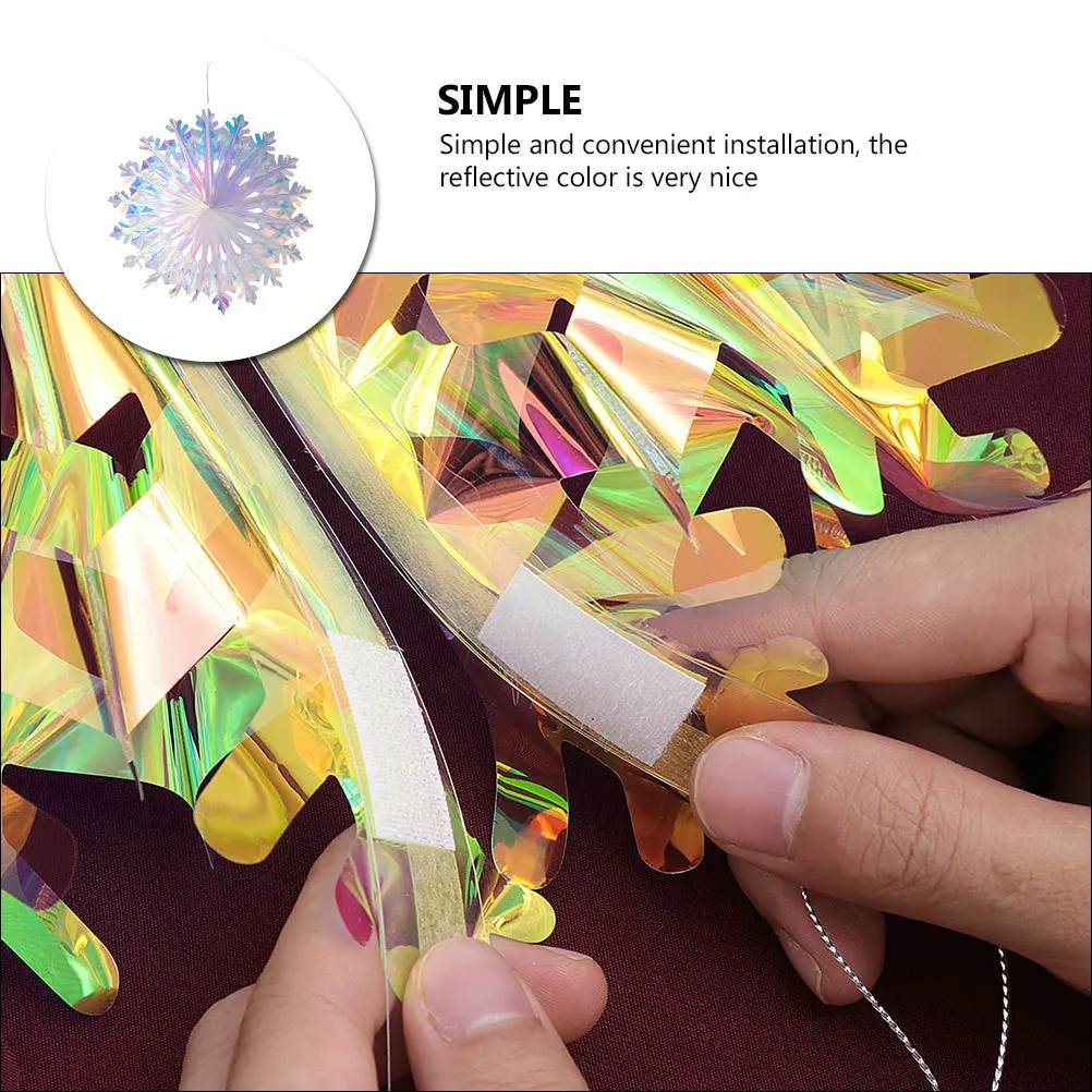 

1pc Shape Fan Party Decorative Home Foldable Pendant Christmas Tree Ornament Decor Snowflake Ornaments Scene Decoration Hanging