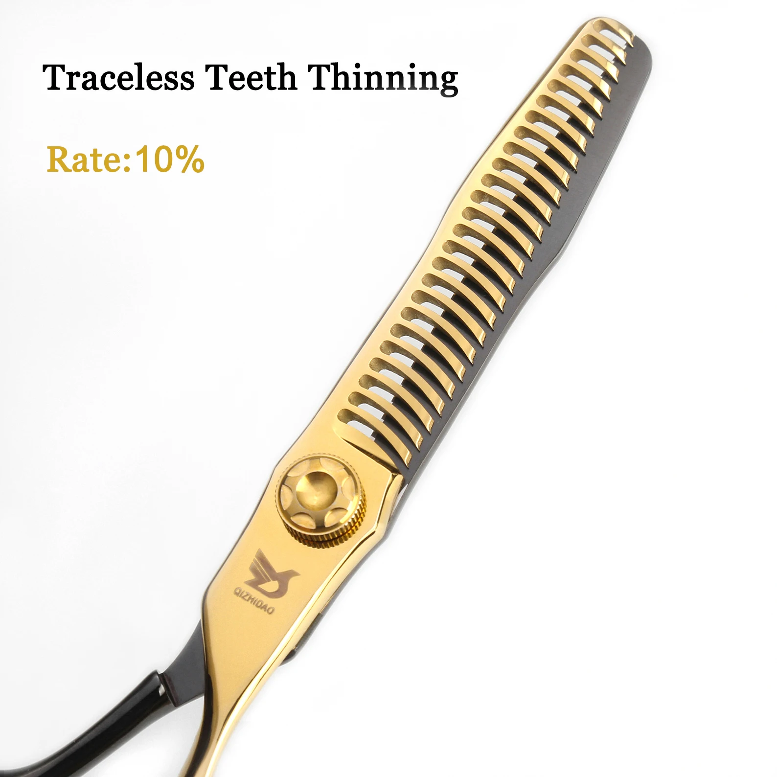 6inch Black & Golden Hair Scissors VG10 Steel Professional Hairdressing Thinning Scissors Texture Barber Shears