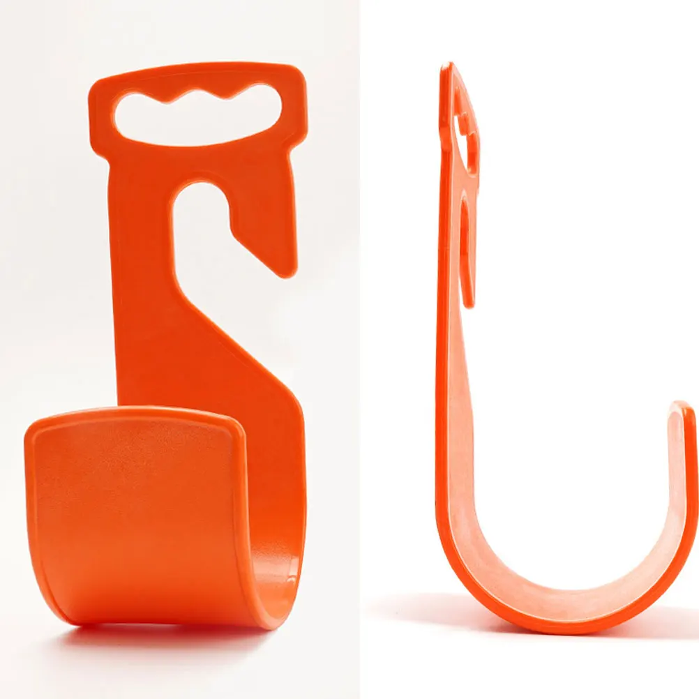

2Pcs Durable ABS Water Pipe Hook Removable Hose Bracket Large Gardening Organizer Fine Craft Design Smooth Surface Orange