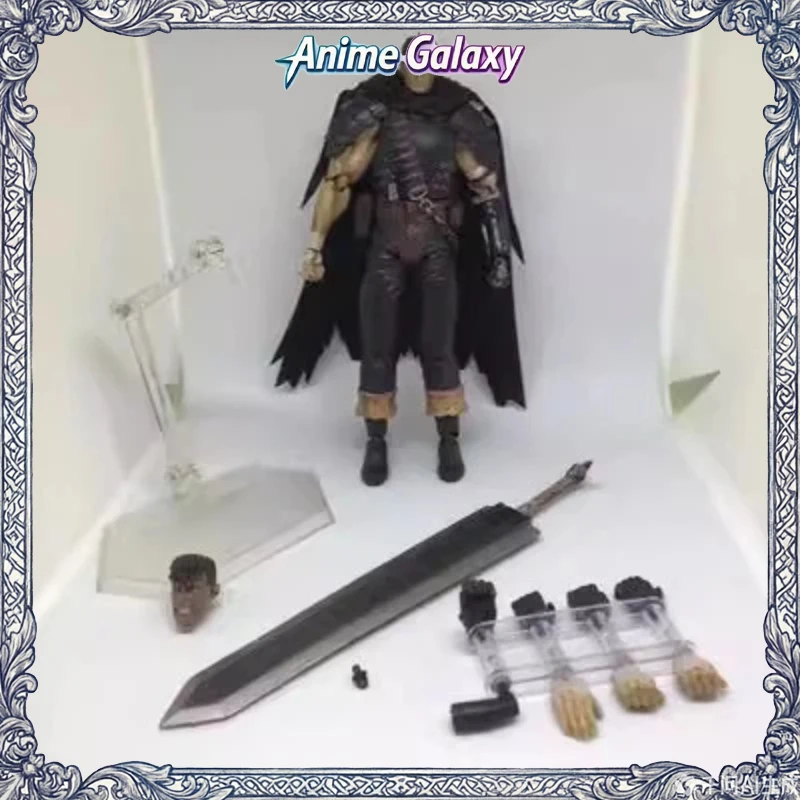 

Guts Black Swordsman Repaint Version Action Figure From Berserk 359 Collectible Anime Model Movable Doll Desktop Display Gift Fo