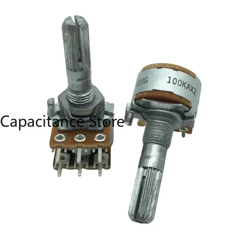 

5PCS 16 type potentiometer A50K A100K dual 6-pin audio volume amplifier