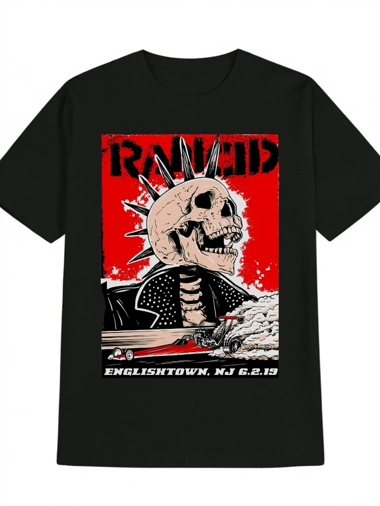 

Vintage Band with Horror Dark Humor-Essential Y2K Anime-Inspired design-100% cotton O-neck short sleeve men's printed T-shirt.