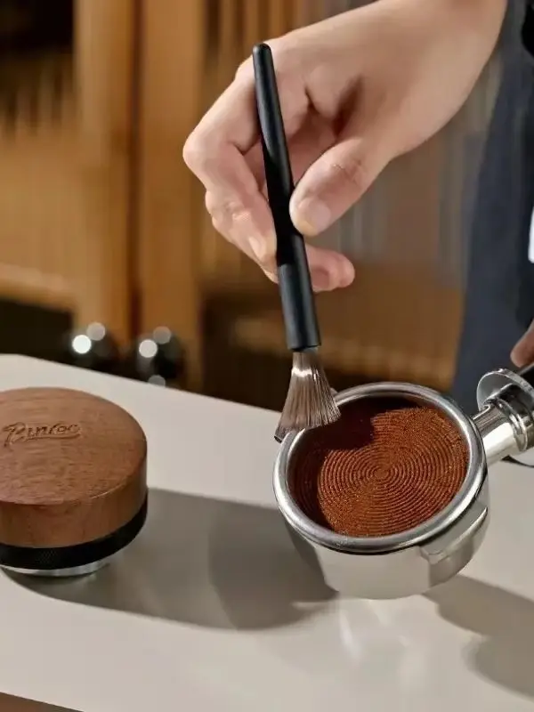 Kaffeemühle Reinigungsbürste Espresso Bürste Zubehör Kaffeemühle Maschine Reinigungsbürste und Nylon Espressobürste – Detail 5