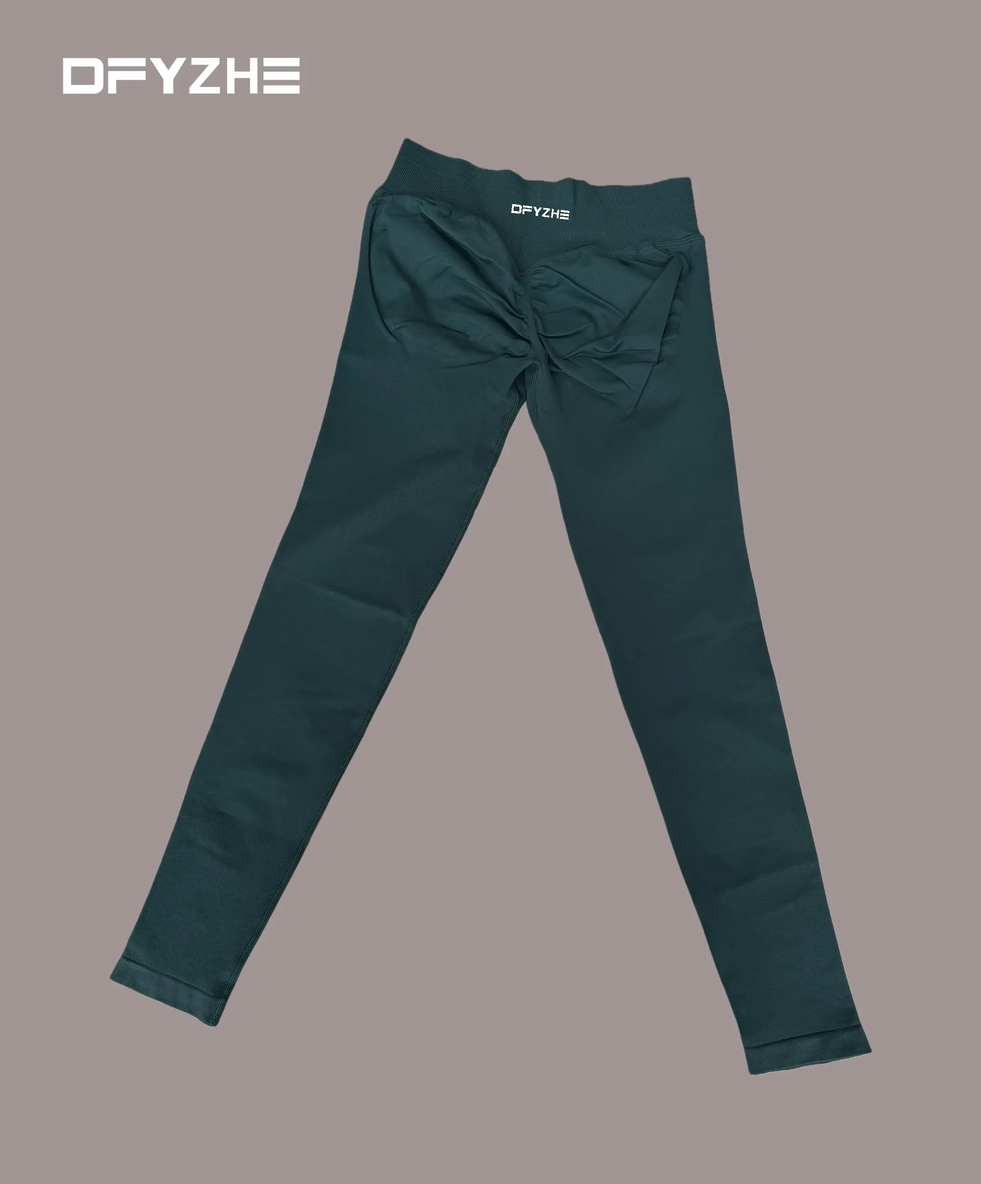 DFYZHE damesbroekenset met korte mouwen en ronde hals, yoga-legging, fitness-sportkleding, tweedelige set, fietsen en hardlopen
