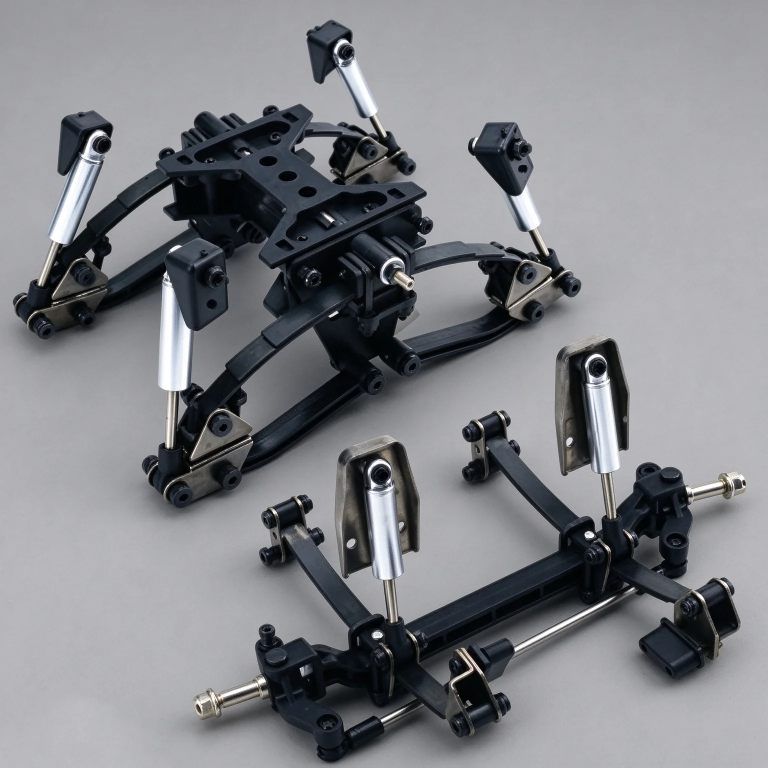 Simulation Front/rear Suspension Spring Shock Absorbers for Tamiya 1/14 RC Truck for SCANIA 770S R620 Volvo FH16 ACTROS 3363 Car
