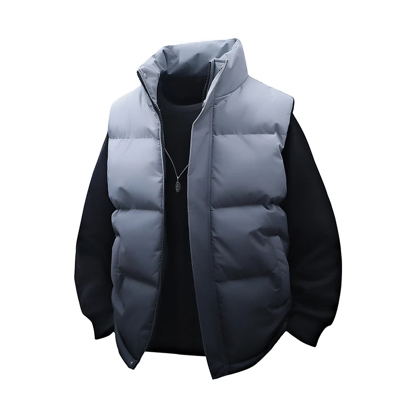 Novo estilo masculino gradiente colete esportes ao ar livre jaqueta de algodão moda na moda versátil de alta qualidade confortável colete ao ar livre